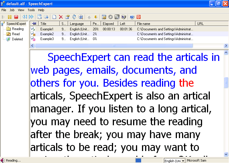 SpeechExpert Screenshot